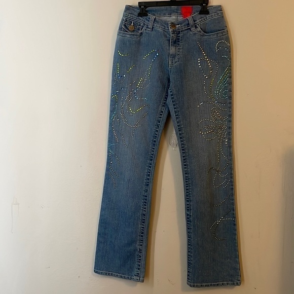 𝅺V Cristina Women’s Denim Jeans Size 4 - Picture 2 of 12